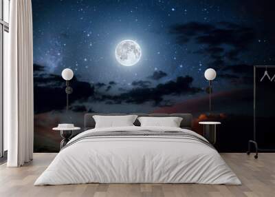 backgrounds night sky Wall mural