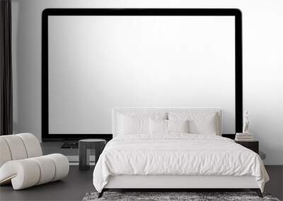 modern laptop computer  isolated on the white background Wall mural