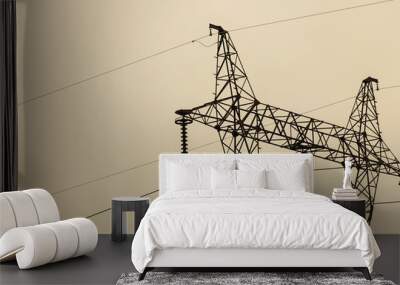 High voltage electric tower Wall mural