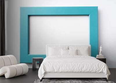 green wood frame fro mockup Wall mural