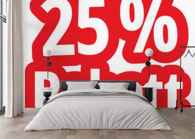 25 % rabatt Wall mural