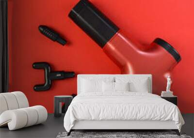 Massage Gun for Athletes, Portable Body Muscle Massager Wall mural