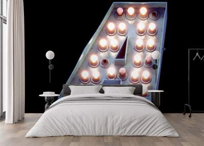 Motel lamp light signboard font Wall mural