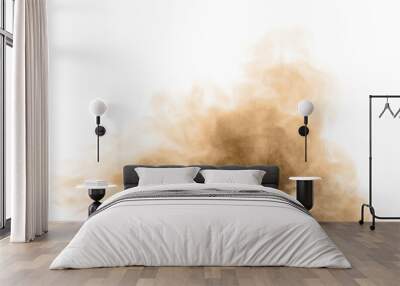 Brown dust powder explosion.	
 Wall mural