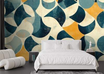 Abstract pattern design background in artistic style Wall mural