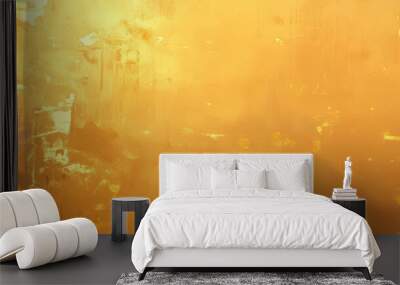 Hand painted oil artwork featuring an abstract background with a golden texture Includes paint spots and strokes showcasing a vibrant and contemporary style on canvas Wall mural