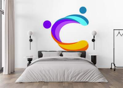 C community logo Wall mural