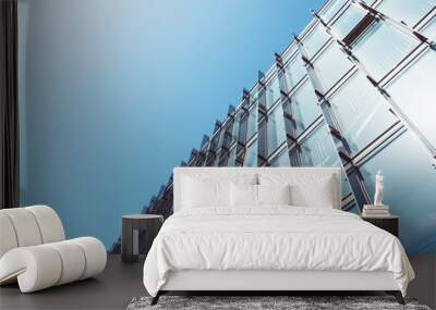 Modern Architecture Glass wall Building Abstract background Wall mural