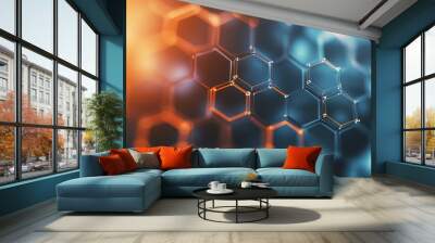 Abstract Hexagon Pattern Wall mural