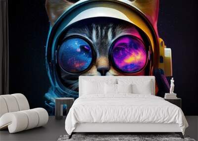 astronaut cat  Wall mural