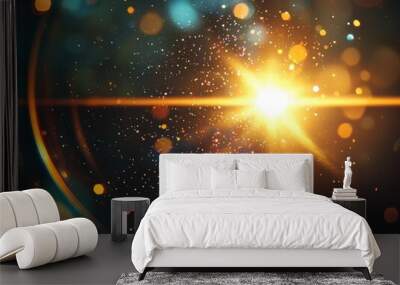 Bright light with bokeh Wall mural