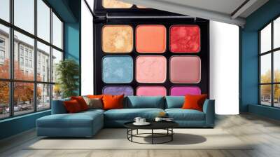 Colorful eyeshadow palette Wall mural