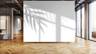 Leaves and window pane shadow overlay effect Wall mural