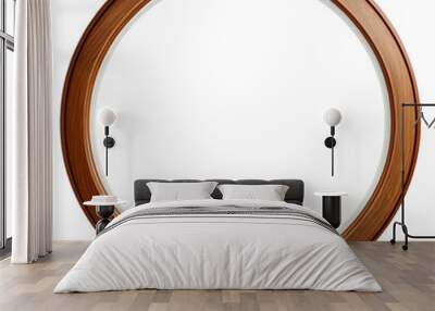 wooden round frame Wall mural