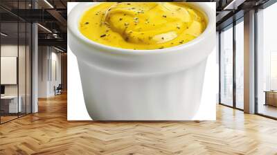 Yellow sauce in bowl Wall mural