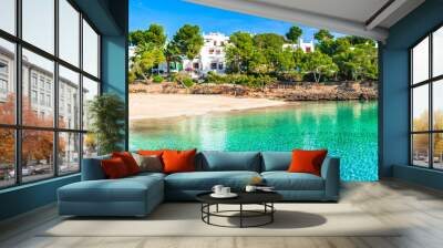 Spanien Mittelmeer Mallorca Strand Urlaub Bucht Cala Gran Wall mural