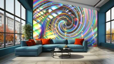 Abstract gradient glowing fantasy background. Wall mural