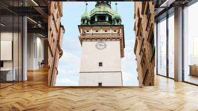 old City Hall (Stara Radnice) tower in Brno town Wall mural