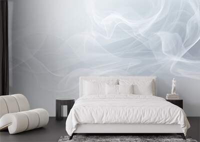 Abstract background with white smoke creating a copy space image Wall mural