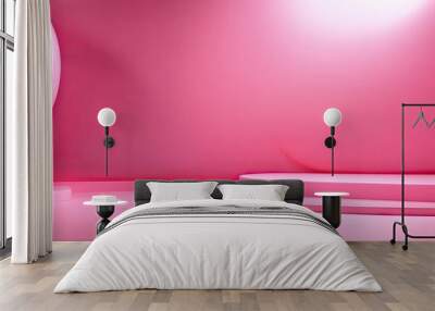 Abstract pink background. with copy space image. Place for adding text or design Wall mural