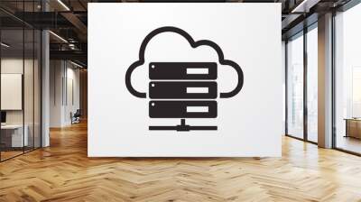 Hosting server icon for web and mobile Wall mural