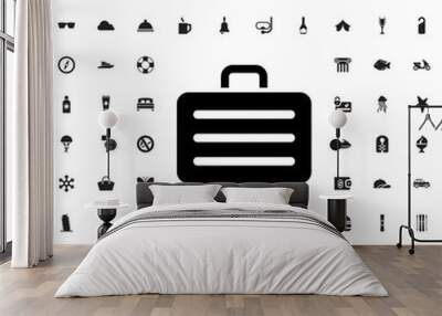 luggage icon illustration Wall mural