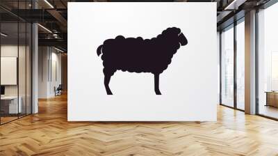 sheep icon illustration Wall mural