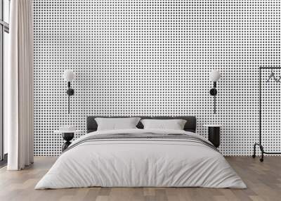 Abstract monochrome half-tone. Black and white print pattern Wall mural