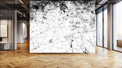 Black and white grunge background. Abstract monochrome texture Wall mural