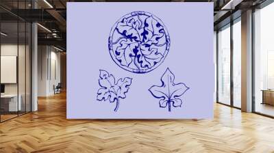 ornament sketch Wall mural