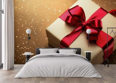 A Gift box Design Background. Wall mural