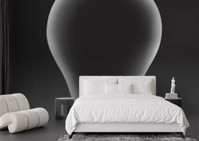 Light bulb with lots of room for your type. Wall mural