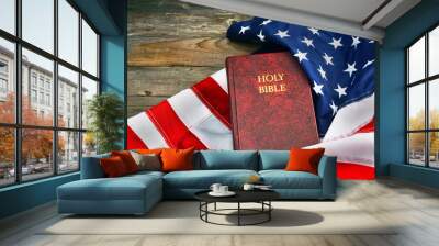 The Good Book with room for your type.. Wall mural