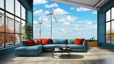 wind mill electorical generators. Wall mural