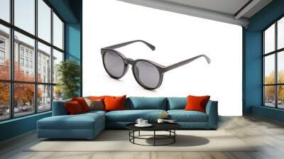 glasses on a white Wall mural