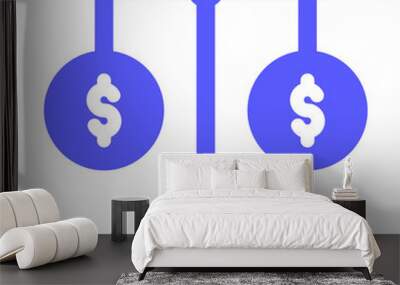 a set of solid style e-commerce icons Wall mural