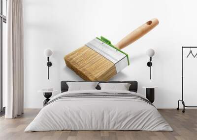 Paint brush on white background Wall mural