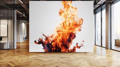 beautiful background white abstract signs texture fire orange watercolor yellow nature flames red Wall mural