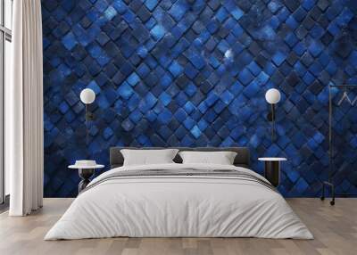 beautiful rough navy blue texture indigo wall stone abstract decorative grunge blue dark Wall mural