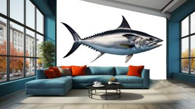 out design world olated project element set inserted background transparent tuna underwater cut fish isolated sea marin food animal fishing ocean raw fresh healthy Wall mural