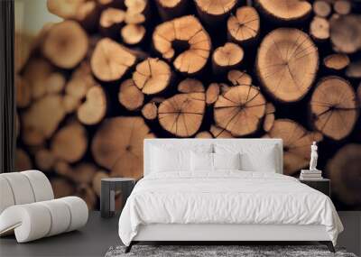 timber log nature background wood pattern texture wallpaper forest cut Wall mural