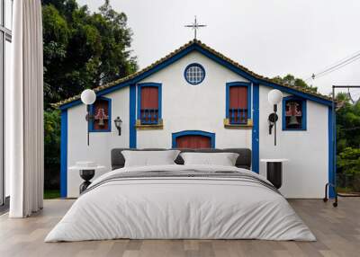 Ancient colonial church in Tiradentes, Minas Gerais, Brazil Wall mural