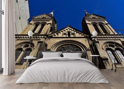 Saint Alphonsus church facade (Igreja de Santo Afonso) in neighborhood of Tijuca, Rio de Janeiro, Brazil  Wall mural