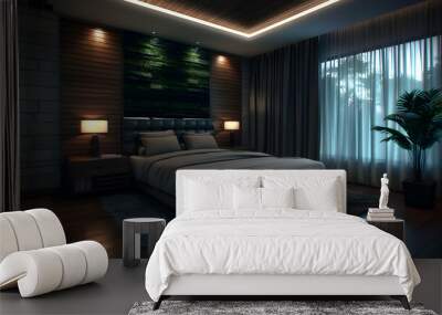 Modern Home Interior Design Bedroom Sty Wall mural