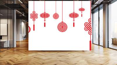 chinese new year vector Wall mural