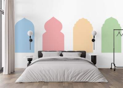 islamic shape vector , islamic pattern Wall mural