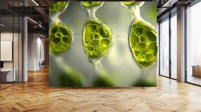 Microscopic View of Algae Cells Wall mural