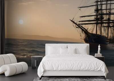 Ship Background Very Cool Wall mural