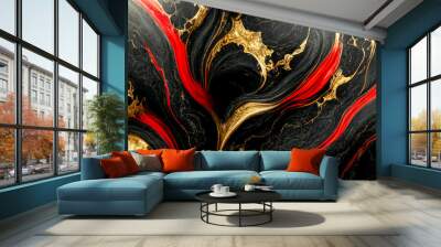 Swirls of marble or the ripples of agate. Liquid marble texture. Fluid art. abstract waves skin wall luxurious art ideas. Wall mural