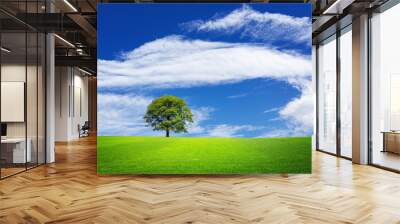 Green nature landscape Wall mural